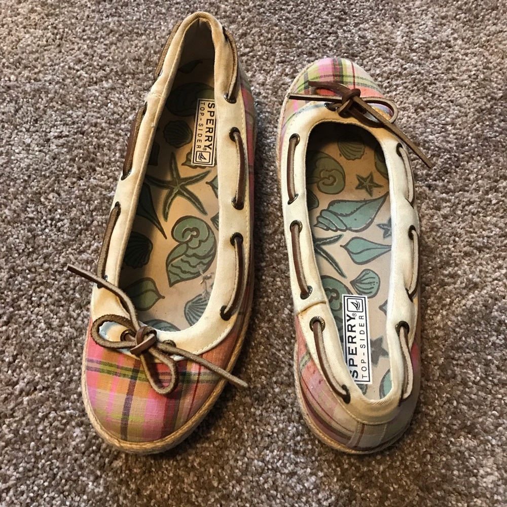Plaid Sperry espadrilles